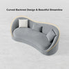 Galaxy Curved Luxury Sofa Set in Suede