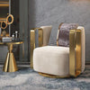 Hexa Luxury Accent Chair In Suede