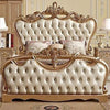 Marco Carving Royal Antique Upholstered Bed in Leatherette