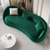 Galaxy Curved Luxury Sofa Set in Suede