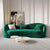 Galaxy Curved Luxury Sofa Set in Suede