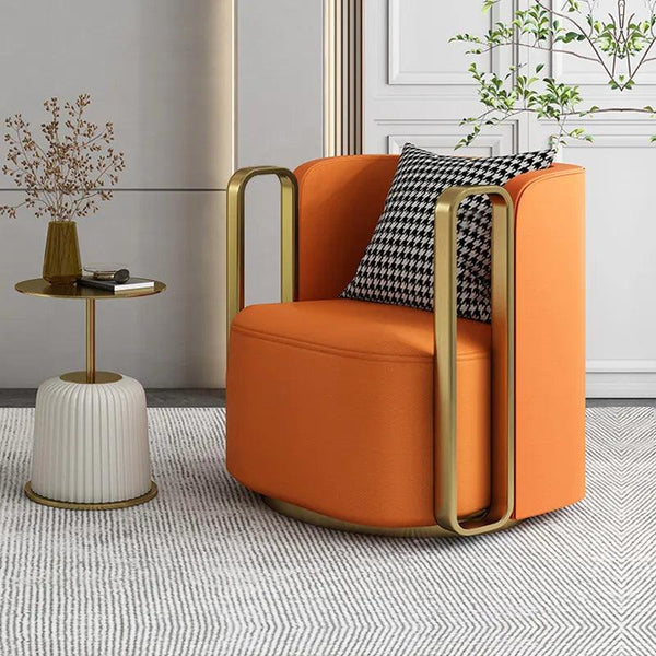 Hexa Luxury Accent Chair In Suede