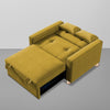 Jazz Luxury 1 Seater Sofa Cum Bed In Suede