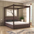 Casper Luxury Poster Bed in Suede