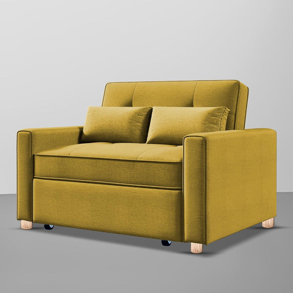 Jazz Luxury 1 Seater Sofa Cum Bed In Suede