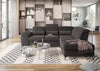 Givo Premium Sectional Sofa in Suede