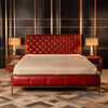 Xylo Premium Antique Upholstered Bed in Leatherette