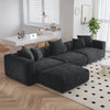 Maxo Premium Sectional Sofa in Suede