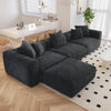 Maxo Premium Sectional Sofa in Suede