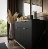 Nood Fluted Chest Of Drawers Table In PU Polish