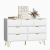 Renu Fluted Chest Of Drawers Table In PU Polish