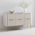 Kiko Fluted Chest Of Drawers Table In PU Polish