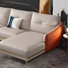 Crisp Luxury Sectional Sofa in Leatherette