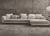 Aahed Premium Sectional Sofa in Brooklyn Fabric - Oak Inside