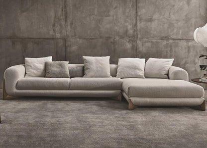 Aahed Premium Sectional Sofa in Brooklyn Fabric - Oak Inside