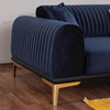 Allure Premium Sofa Set in Suede - Oak Inside