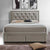 Apollo Luxury Upholstered Bed in Suede - Oak Inside