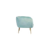 Aylin Luxury Accent Chair In Suede - Oak Inside