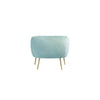 Aylin Luxury Accent Chair In Suede - Oak Inside