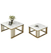 Beccy Nesting Luxury Center Table In Stainless Steel 304 - Oak Inside