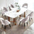 Becky Premium Dinning Table Set In PU Polish - Oak Inside