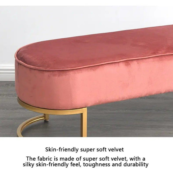 Blush Luxury Lounger in Suede - Oak Inside