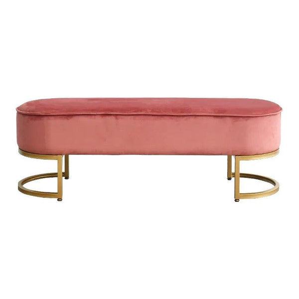 Blush Luxury Lounger in Suede - Oak Inside