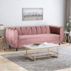 Bobran Luxury Mid - Century Sofa In Suede - Oak Inside