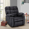 Bosco Upholstered 1 Seater Recliner In Leatherette - Oak Inside