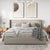 Bravo Luxury Upholstered Bed in Suede - Oak Inside