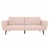 Brittan Luxury Mid - Century Sofa In Suede - Oak Inside