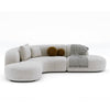 Buccky Luxury Sectional Sofa in Brooklyn Fabric - Oak Inside