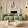 Bumble Bee Premium Sofa Set in Suede - Oak Inside