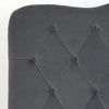 Cameo Luxury Upholstered Bed in Suede - Oak Inside