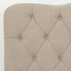 Cameo Luxury Upholstered Bed in Suede - Oak Inside