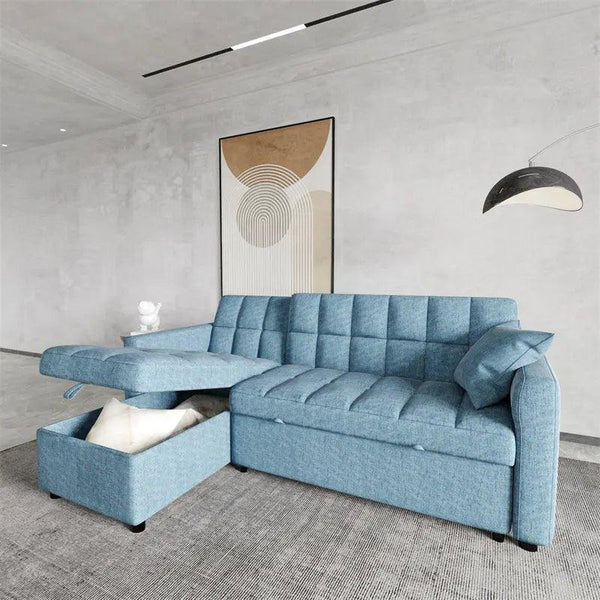 Confy Sofa Cum Bed In Suede - Oak Inside