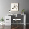 Cosco Study Table In White - Oak Inside