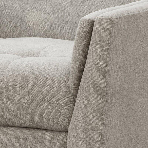 Cosmo Luxury Accent Chair In Cotton - Oak Inside