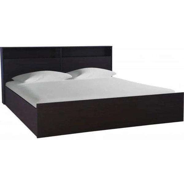 Denver Luxury Wooden Bed In PU Polish - Oak Inside