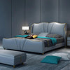 Dexter Luxury Upholstered Bed in Leatherette - Oak Inside