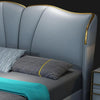 Dexter Luxury Upholstered Bed in Leatherette - Oak Inside