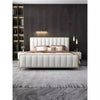 Dexter Premium Upholstered Bed in Leatherette - Oak Inside