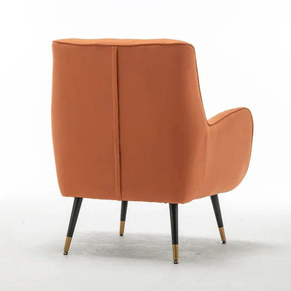 Doddle Luxury Accent Chair In Suede - Oak Inside