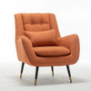 Doddle Luxury Accent Chair In Suede - Oak Inside