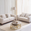 Dubai Pro Luxury Mid - Century Sofa In Cotton - Oak Inside