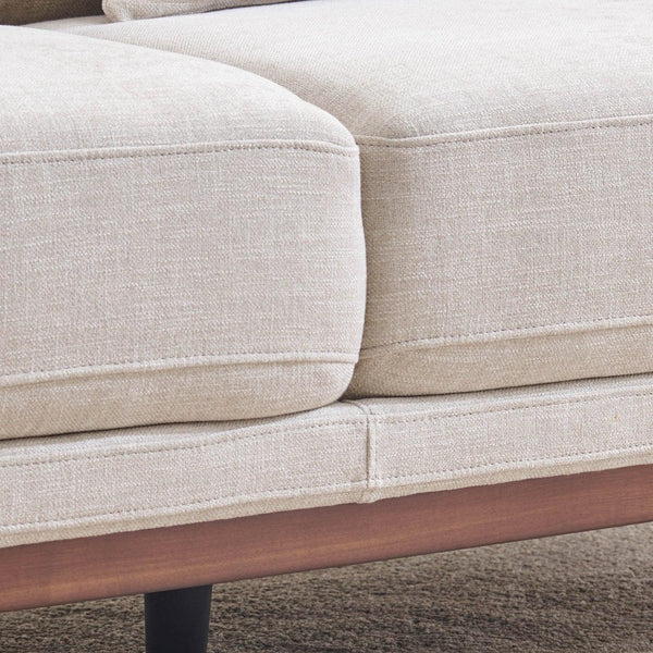 Dubai Pro Luxury Mid - Century Sofa In Cotton - Oak Inside