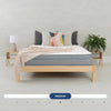 Feather well Mattress In Bonded Foam 10" - Oak Inside