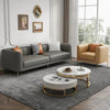 Flex Luxury Sofa Set In Leatherette - Oak Inside