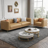 Flex Luxury Sofa Set In Leatherette - Oak Inside