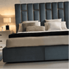 Flex Luxury Upholstered Bed in Suede - Oak Inside